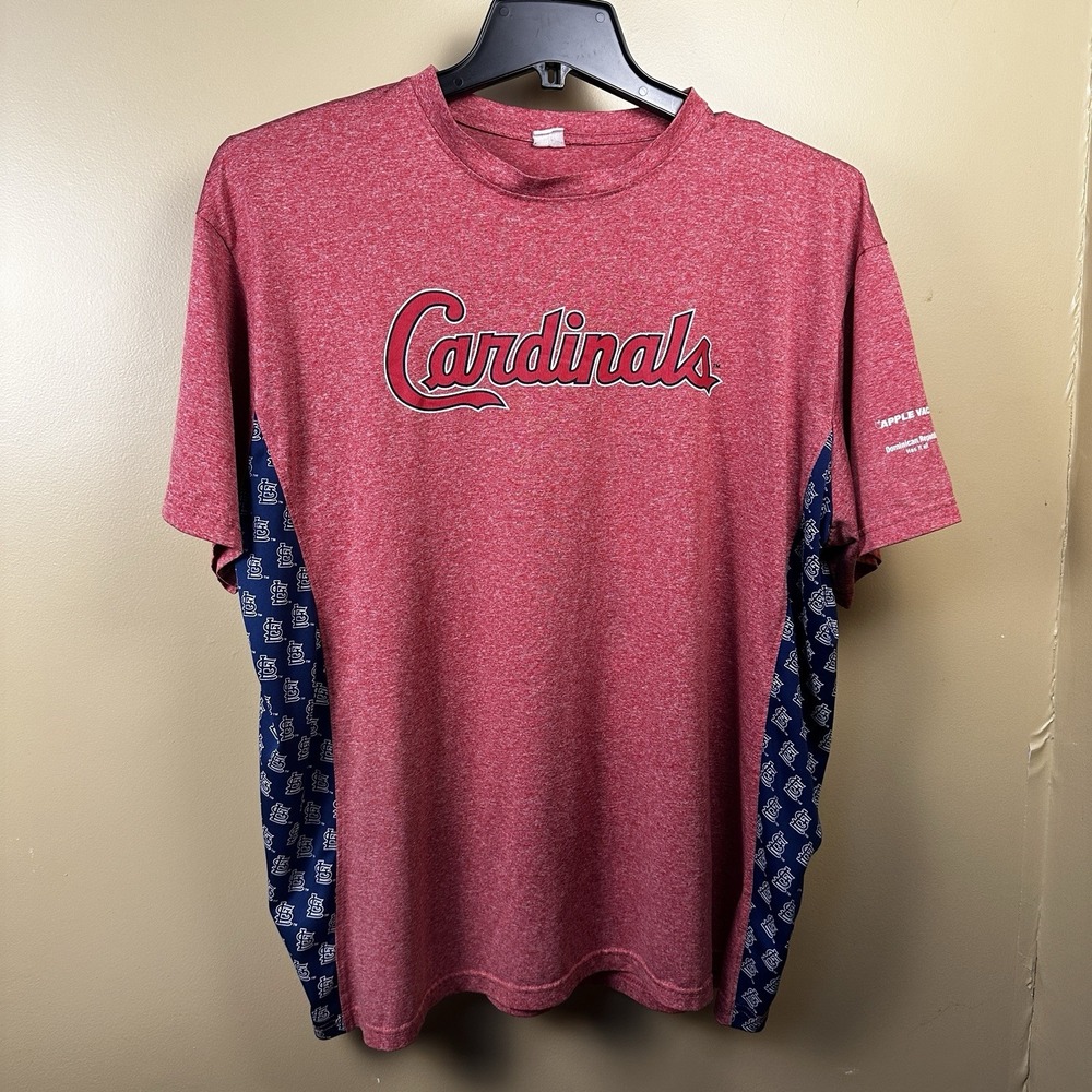 St Louis Cardinals MLB‎ Baseball Mens 2XL? Red Short Sleeve Dri-Fit Shirt SLC